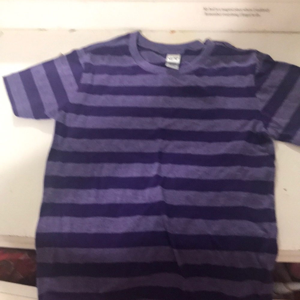 A striped purple t-shirt